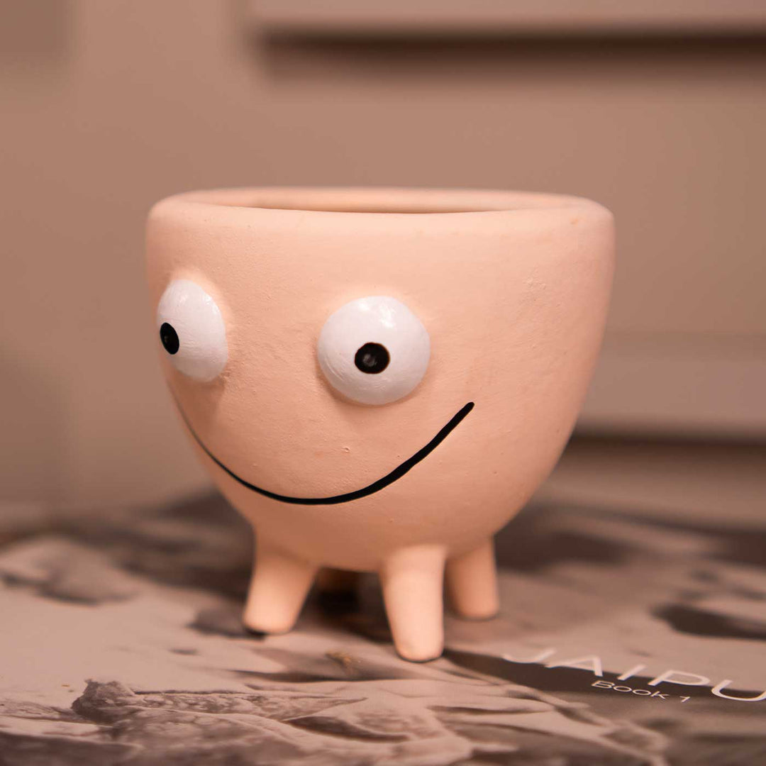 Mini Face Ceramic Planter