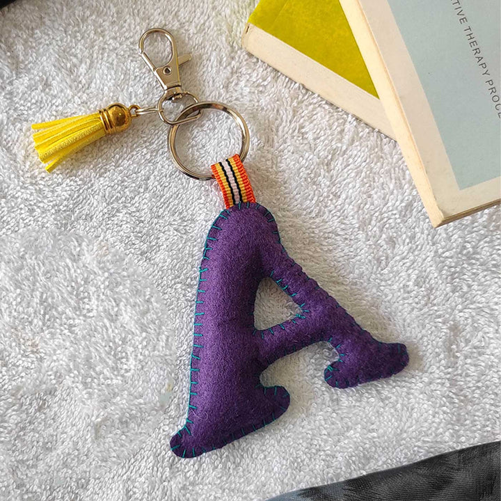 Personalized Handmade Alphabet Kids Keychain / Bag Charm