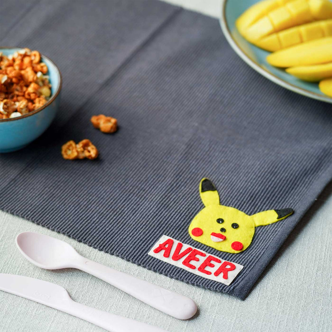 Personalized Handmade Pikachu Table Mat For Kids