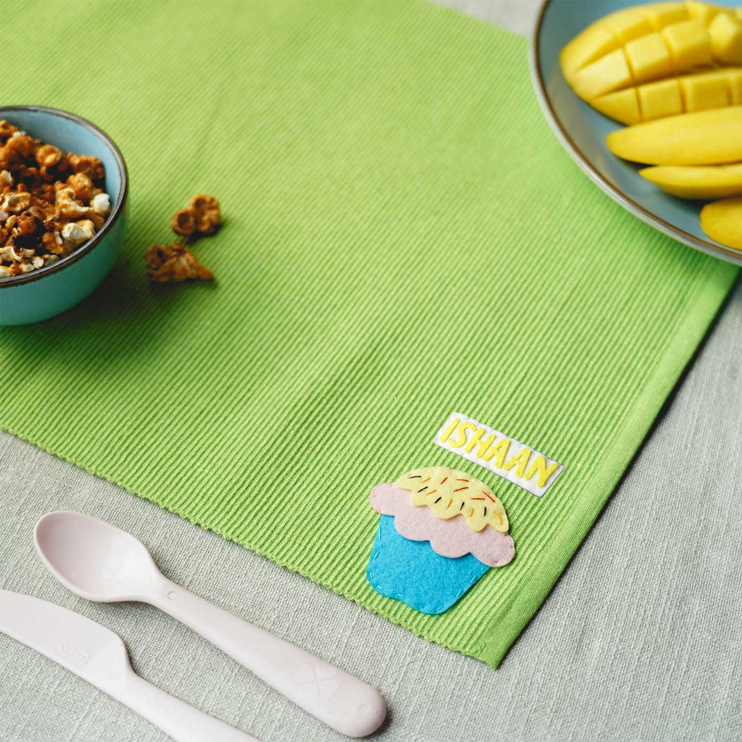 Personalized Handmade CupcakeTable Mat For Kids