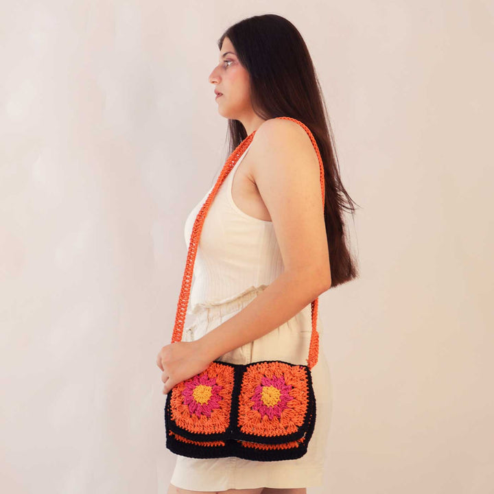 Handmade Crochet Bohocrochet Sling Bag