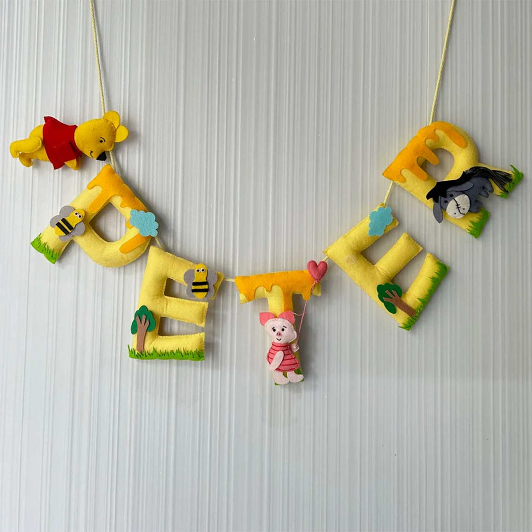 Personalized Pooh & Pals Felt Bunting / Garland For Kids