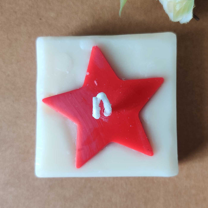 Handmade Star Wax Candles For Christmas Decoration