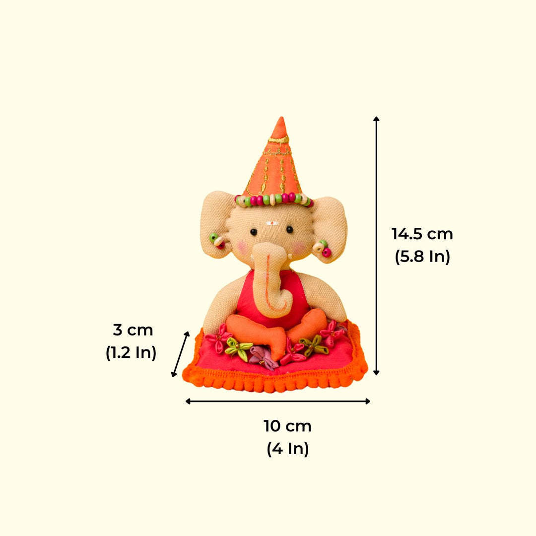 Handmade My Friend Ganesha Plush Felt Toy