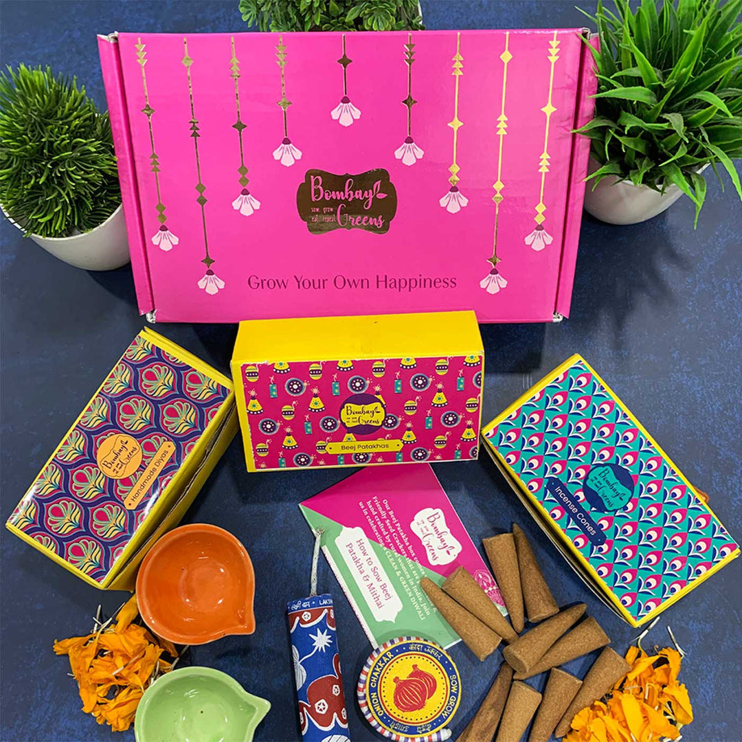 Handmade Diwali - Plantable Seed Cracker Gift Hamper