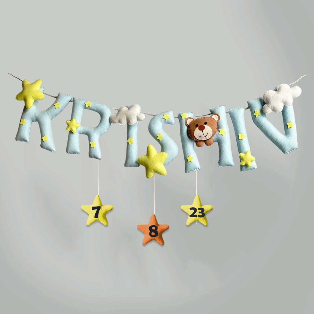 Personalized Felt Kids Teddy Themed Bunting