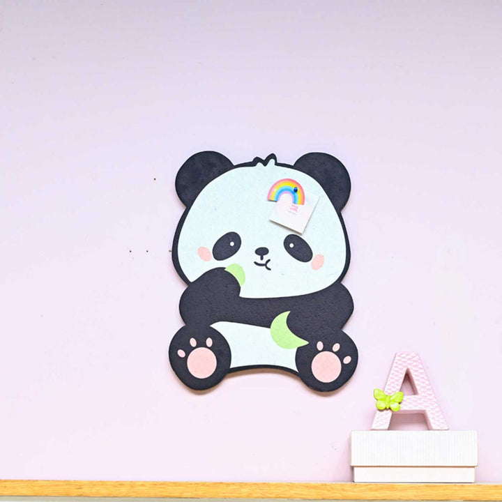 Handmade Panda Theme Wooden Pinboard For Kids