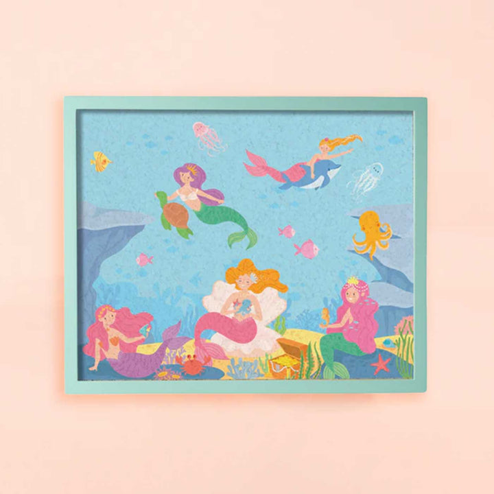 Handmade Mermaid And Friends Wooden Pinboard For Kids