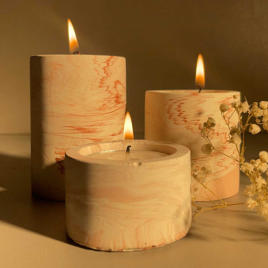 Handmade Chic Pillar Candle Holder | Set of 3