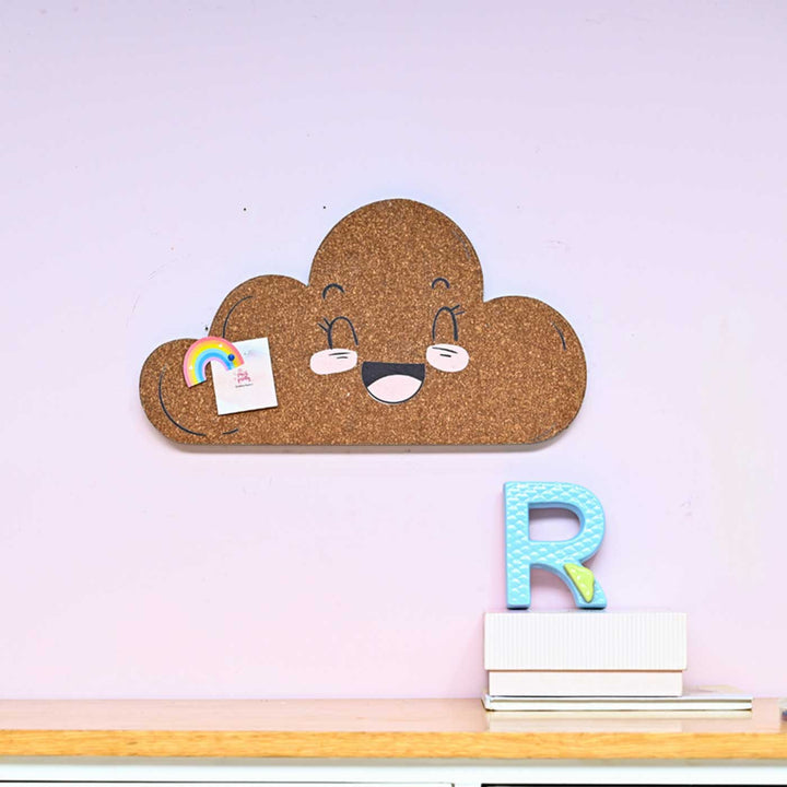 Handmade Cloud Shaped Wooden Pinboard For Kids