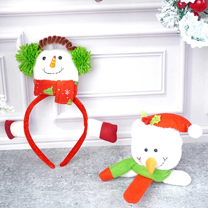 3D Snowman Theme Kids Hairband | Secret Santa Gift Ideas | Set Of 2