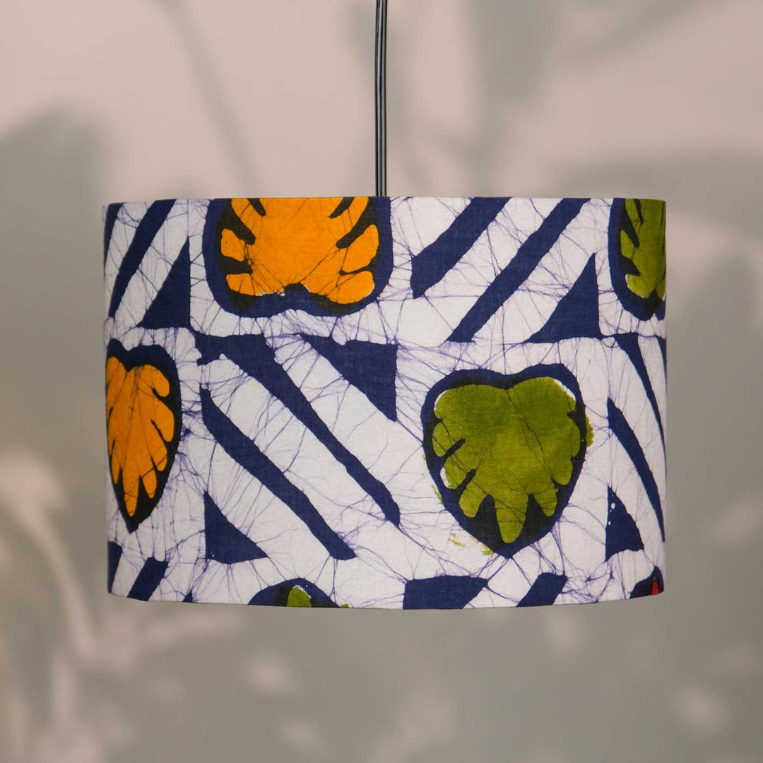 Multicolor Batik Print Pendant Light Lampshade