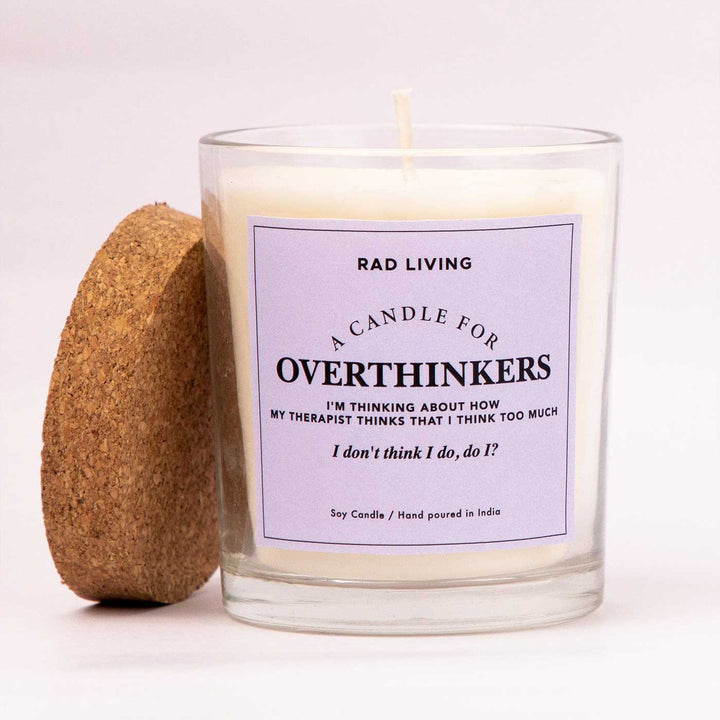 Hand Poured Overthinkers Carnations Scented Soy Wax Candle