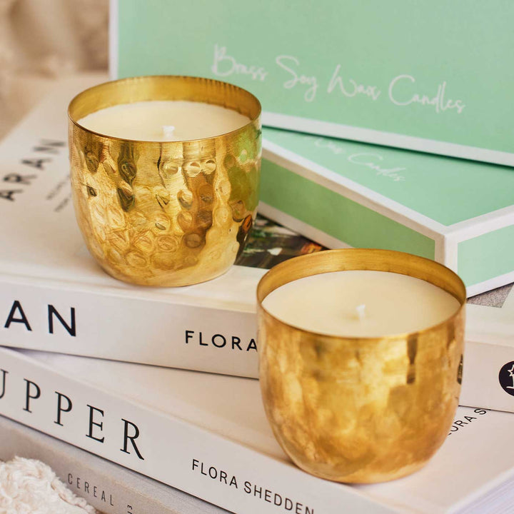 Handmade Rose & Sandalwood Scented Candle | Set Of 2