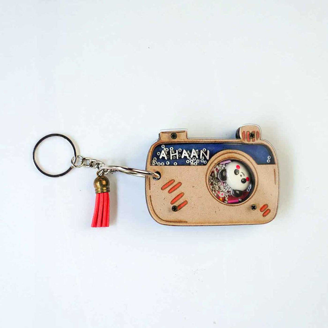 Personalized Camera Shaped Keychain For Kids