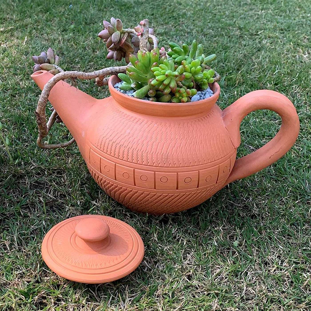 Handmade Kettle Planter Terracotta Planter Pot