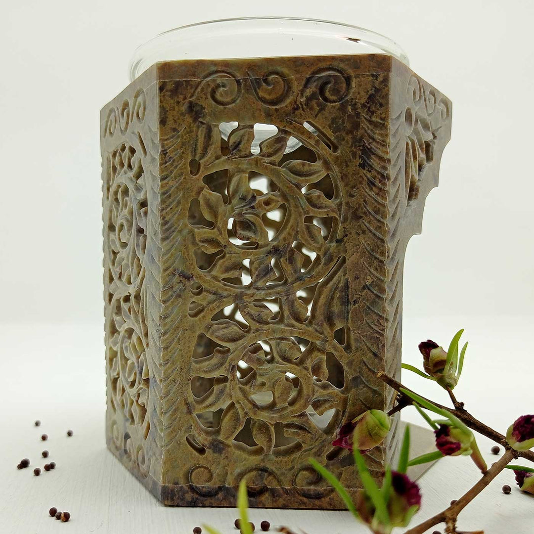 Handmade Antique Hariz Soapstone Aroma Diffuser