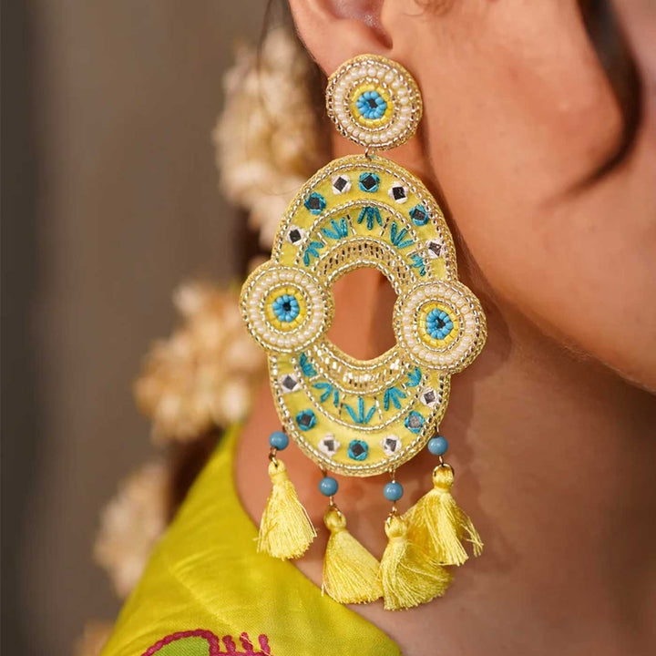 Handmade Mastani Beaded Earrings