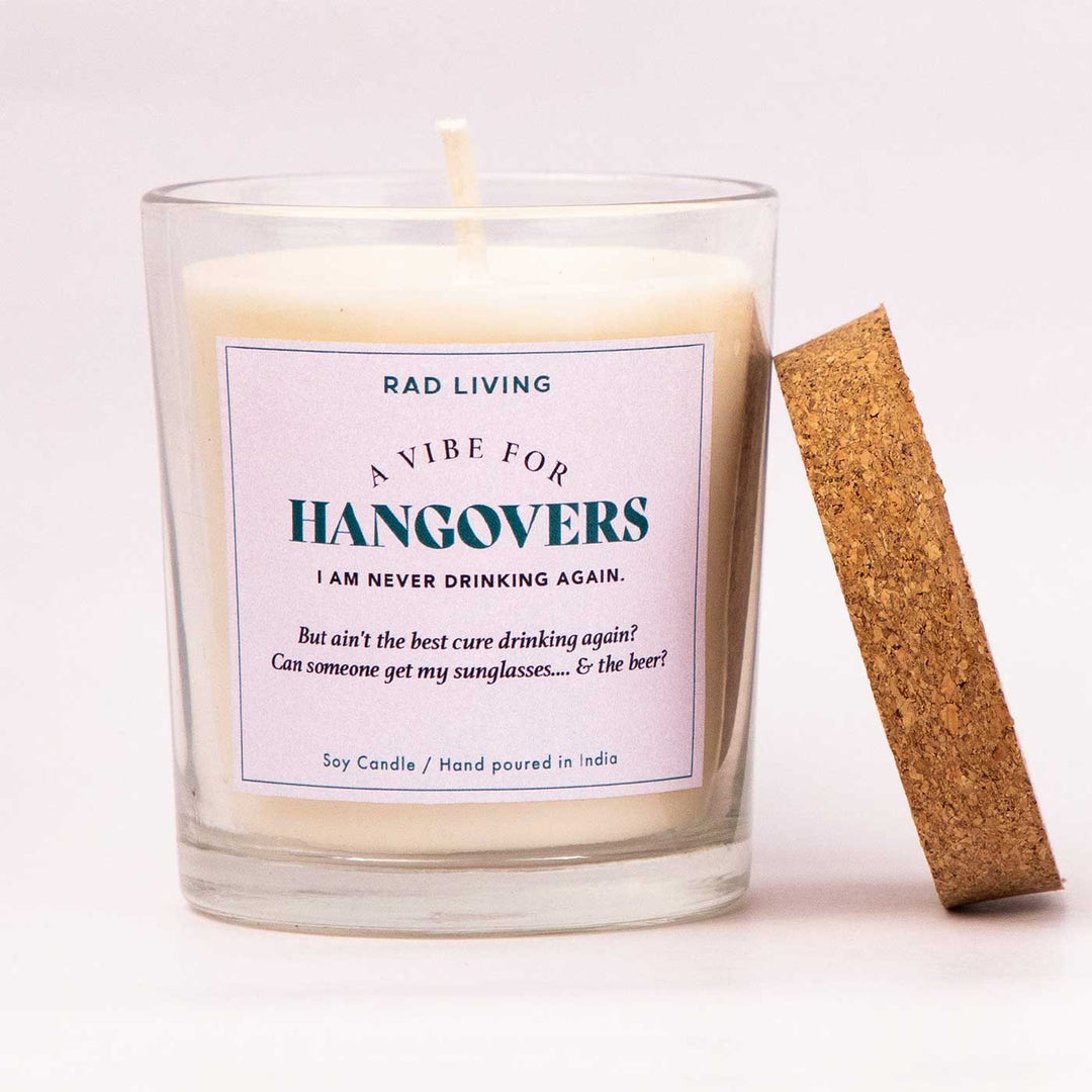 Hand Poured Hangovers The Morning After Scented Soy Wax Candle