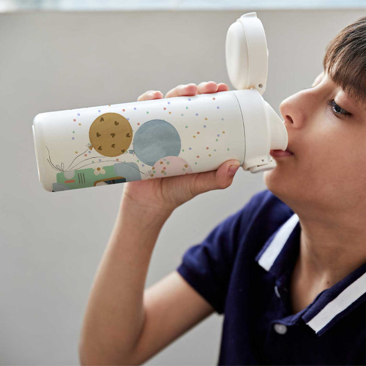 Personalized Ice Cream Fun Theme Steel Insulated Water Bottle