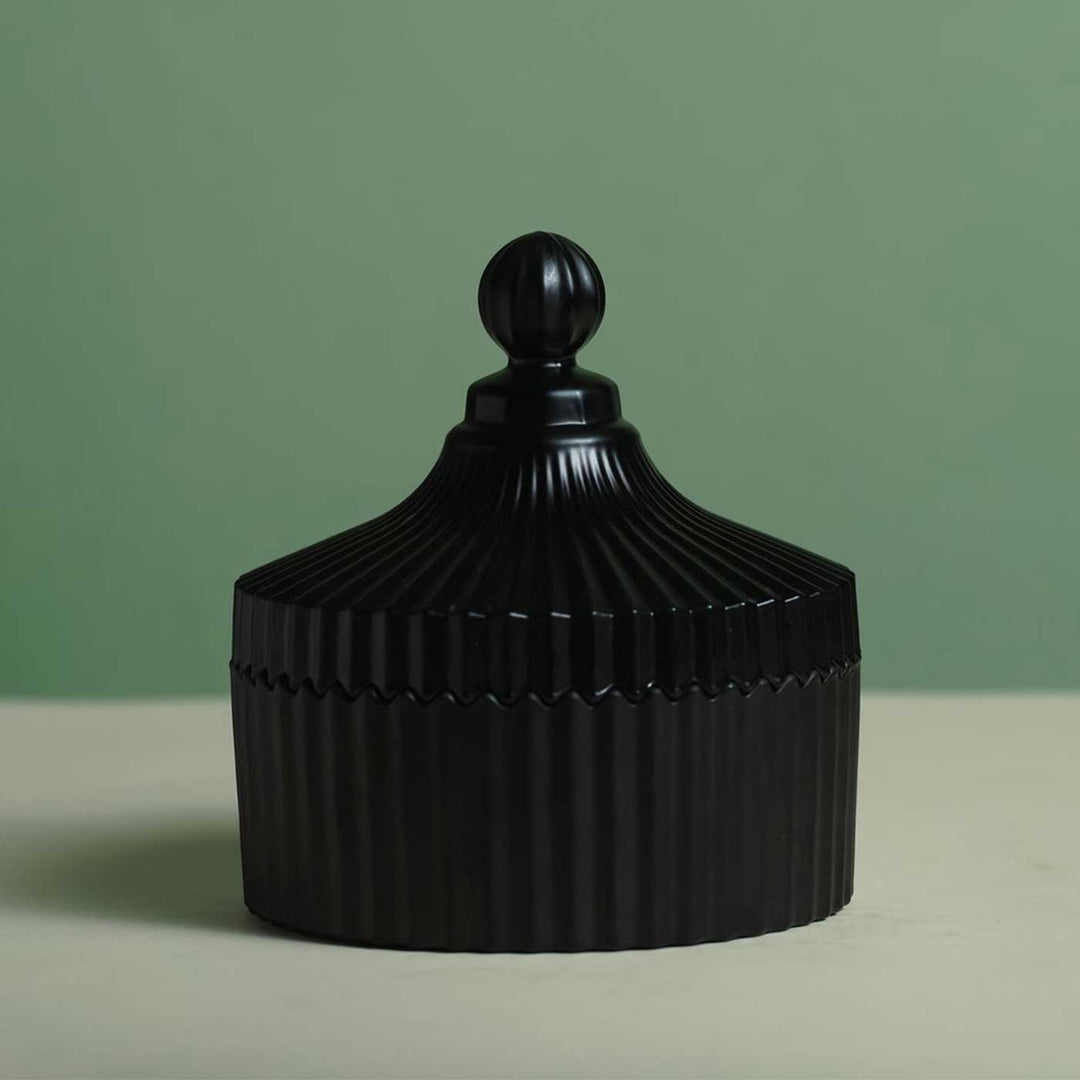 Handmade Black Candy Jar Wax Scented Candle