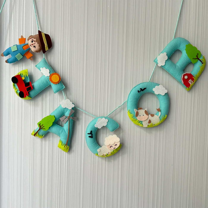 Personalized Bob The Scarecrow Felt Bunting / Garland For Kids