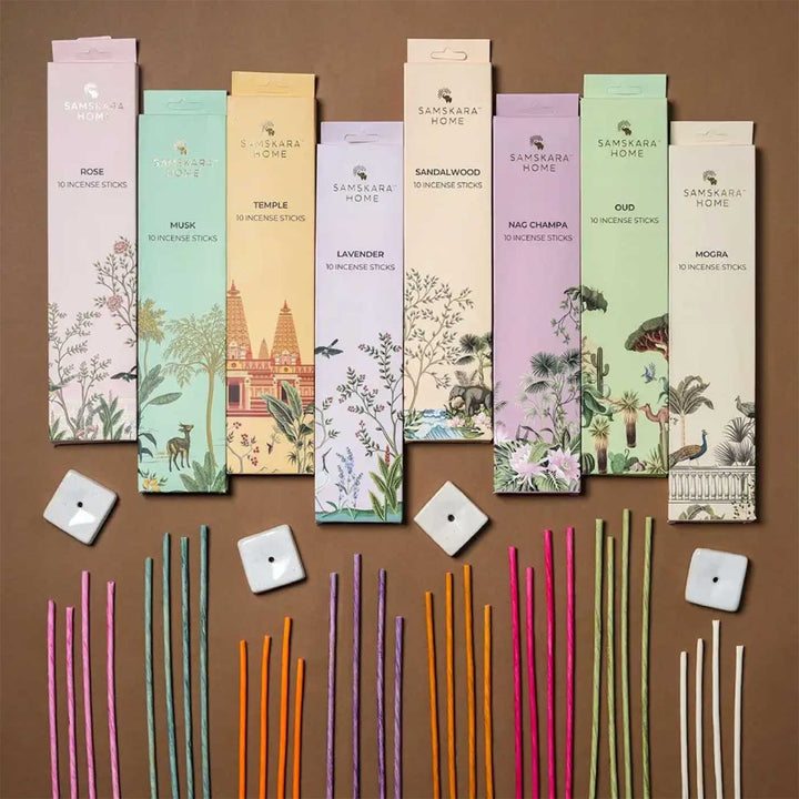 Handmade Incense Stick / Agarbattis Combo Pack | Set of 8