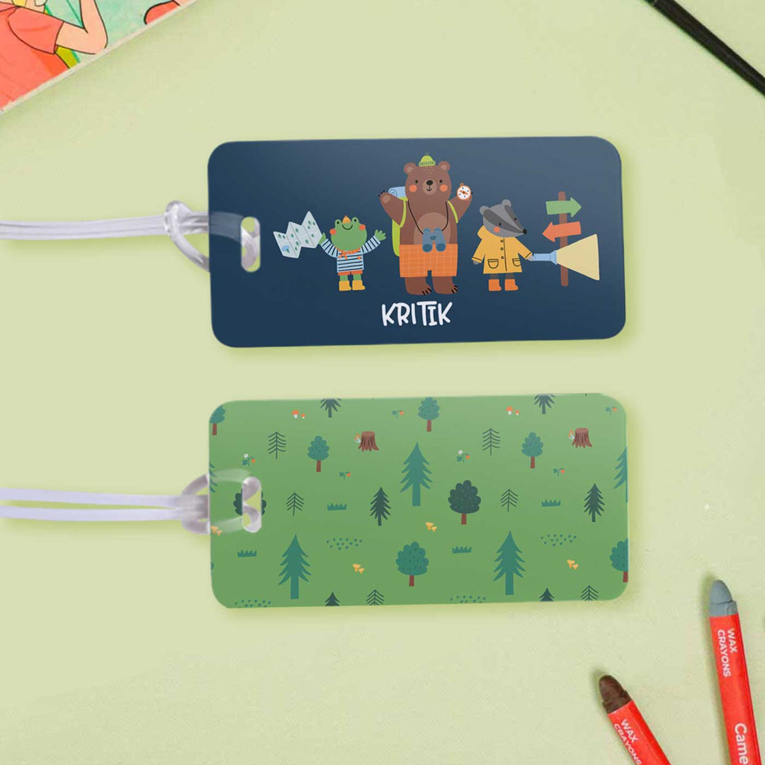 Personalized Into The Wild Theme Bag Tag