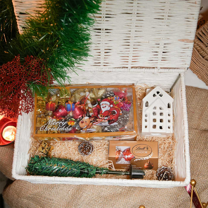 Snowman Glass Hamper | Secret Santa Gift Ideas