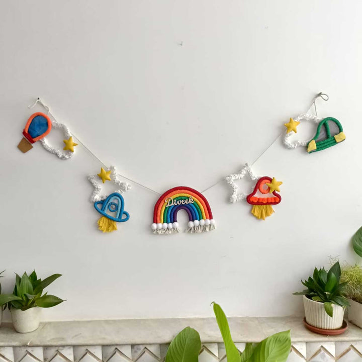 Personalised Macrame Kids Theme Bunting