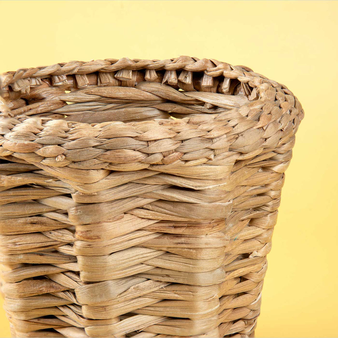 Handmade Natural Water Hyacinth Plant Basket