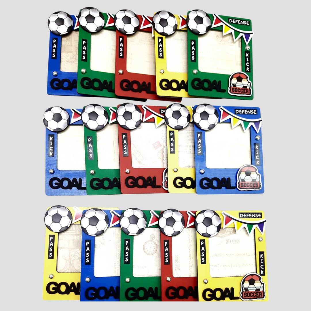 Handmade Soccer Theme Photo Magnet For Kids