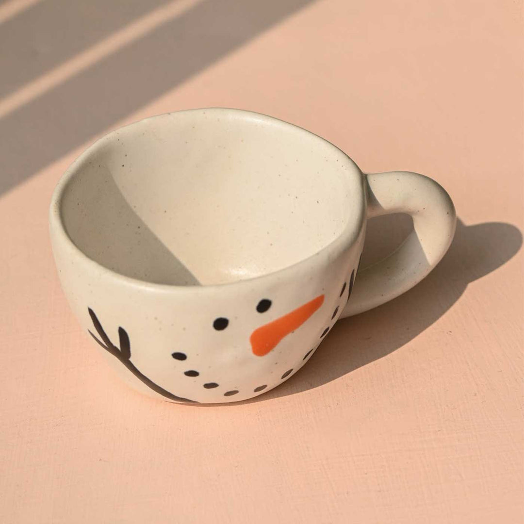 Handmade Olaf Illustration Ceramic Mug | Secret Santa Gift Ideas