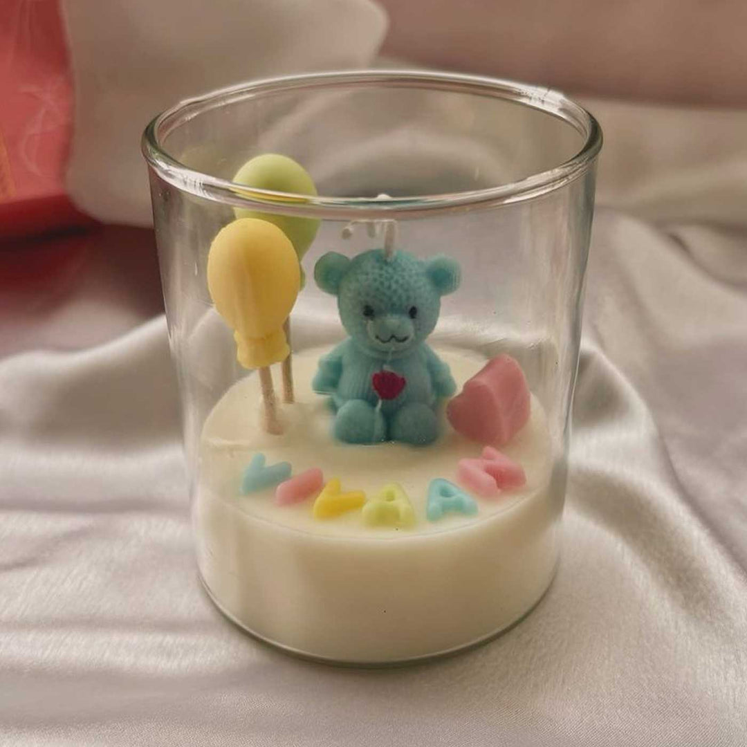 Handmade Teddy Jar Wax Candle