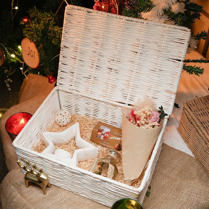 Light Christmas Glass Hamper | Xmas Gifting Ideas