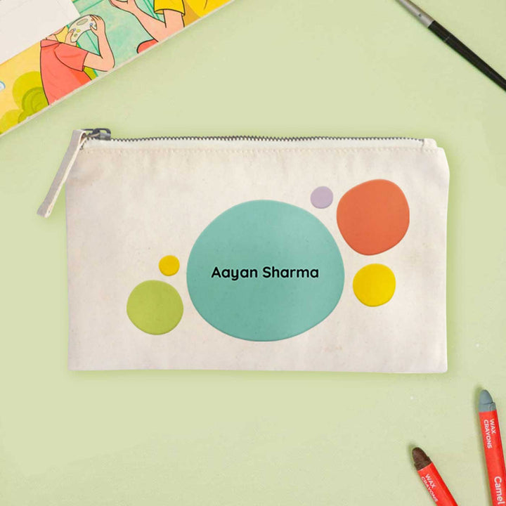 Personalized Zooboo Kids Theme Cotton Pencil Pouch