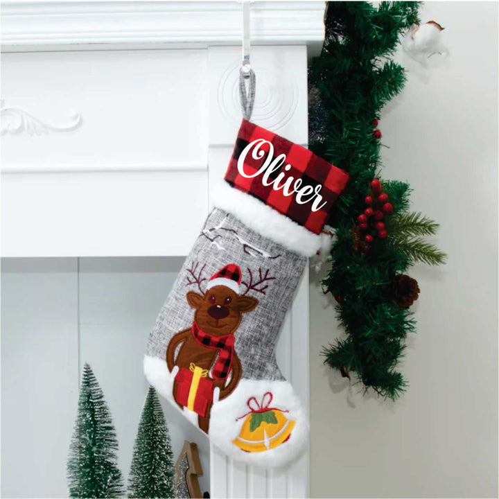 Personalized The Nutcracker And Friends' Cotton & Fur Stockings For Christmas Decoration