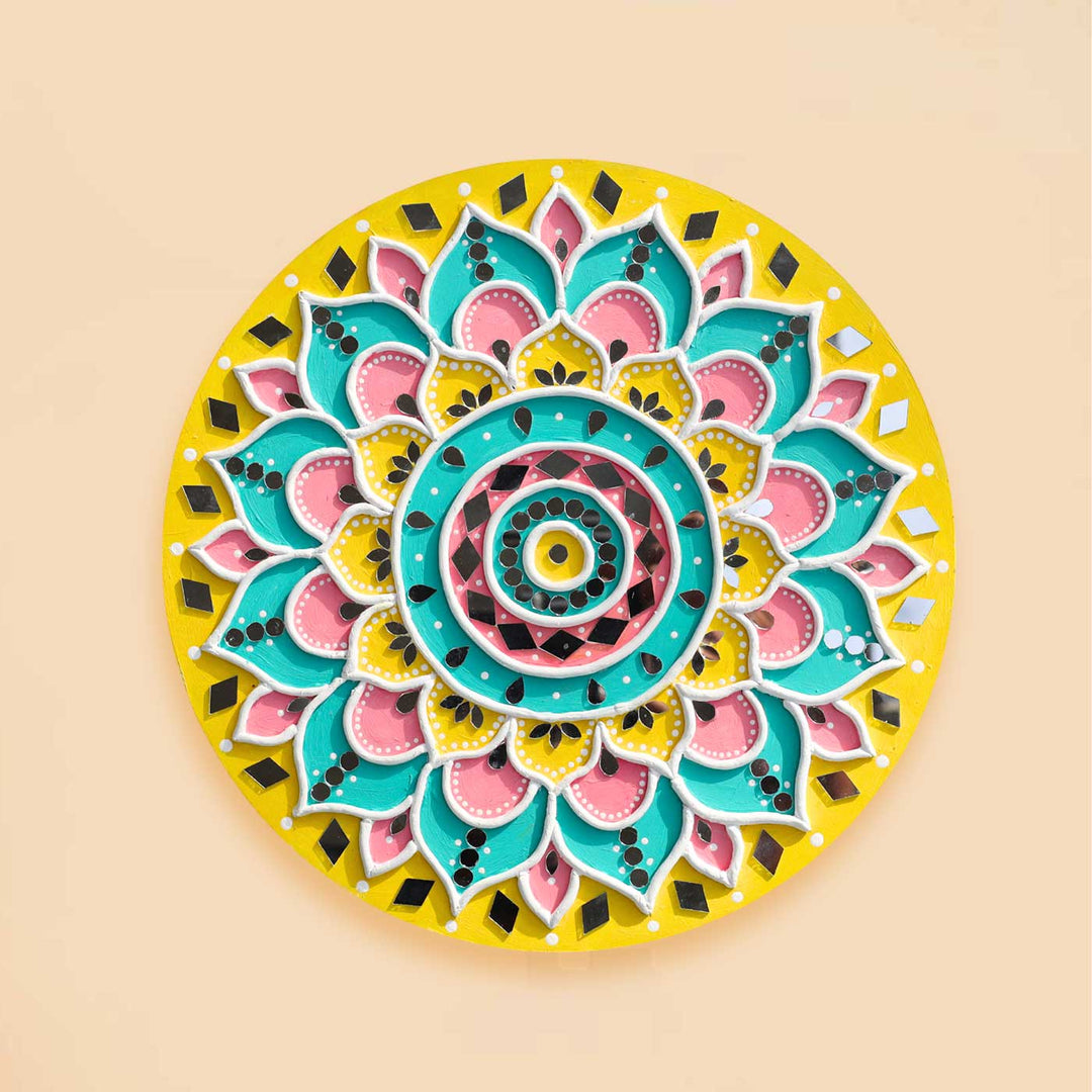 Pre Marked Rangoli Lippan Art MDF Wood DIY Kit