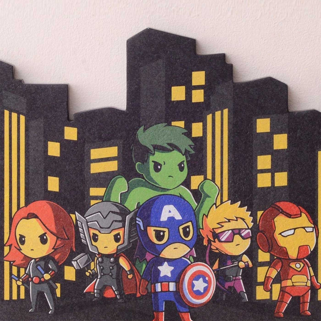 Handmade Avengers Theme Wooden Pinboard For Kids