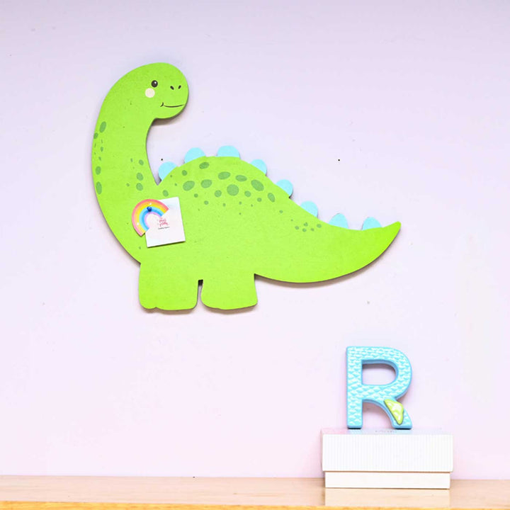 Handmade Dino Theme Wooden Pinboard For Kids