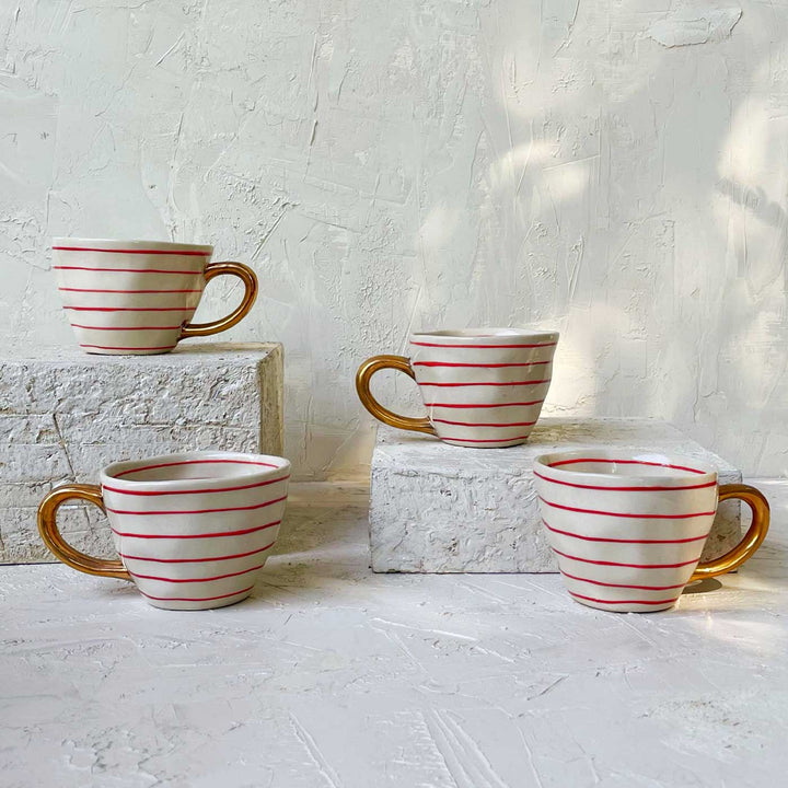 Handmade Waldo Ceramic Cup | Set Of 4