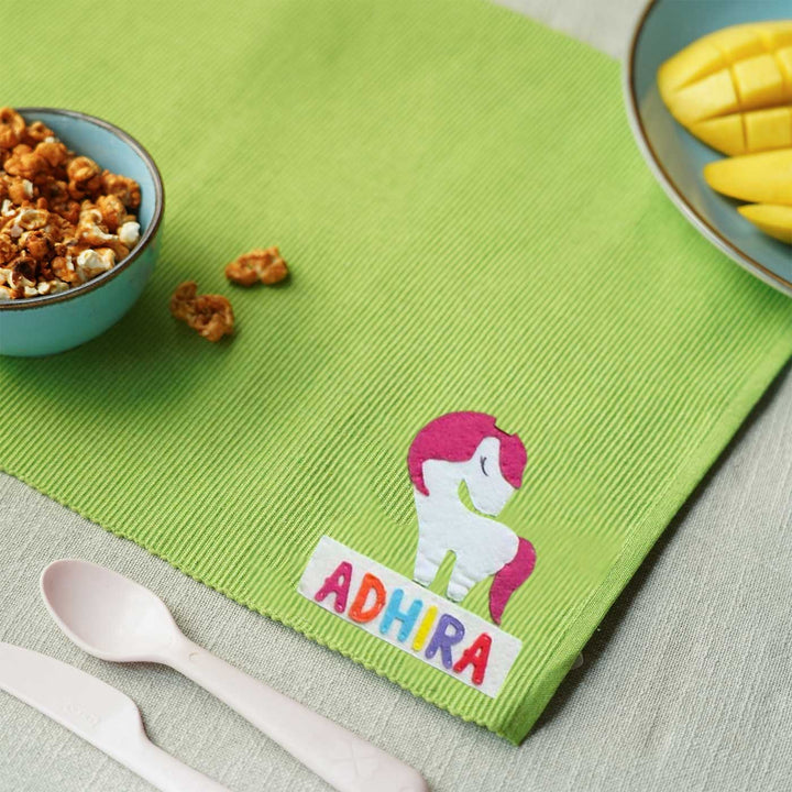 Personalized Handmade Unicorn Table Mat For Kids