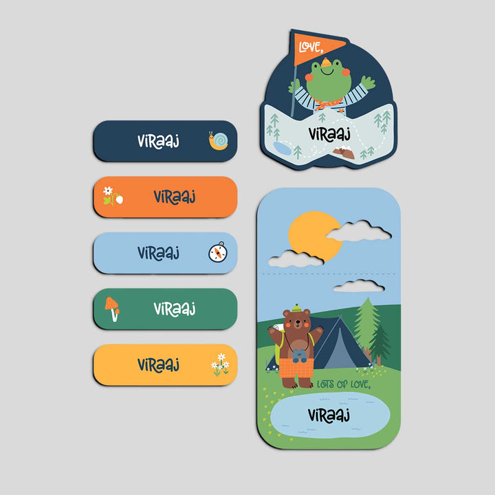 Personalized Into The Wild Theme Sticker Sheet | 40 Stickers