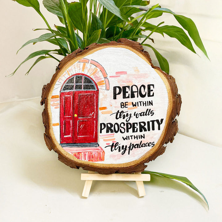 Personalized Hand-Painted Doorway Theme Wooden Decorative Plaque