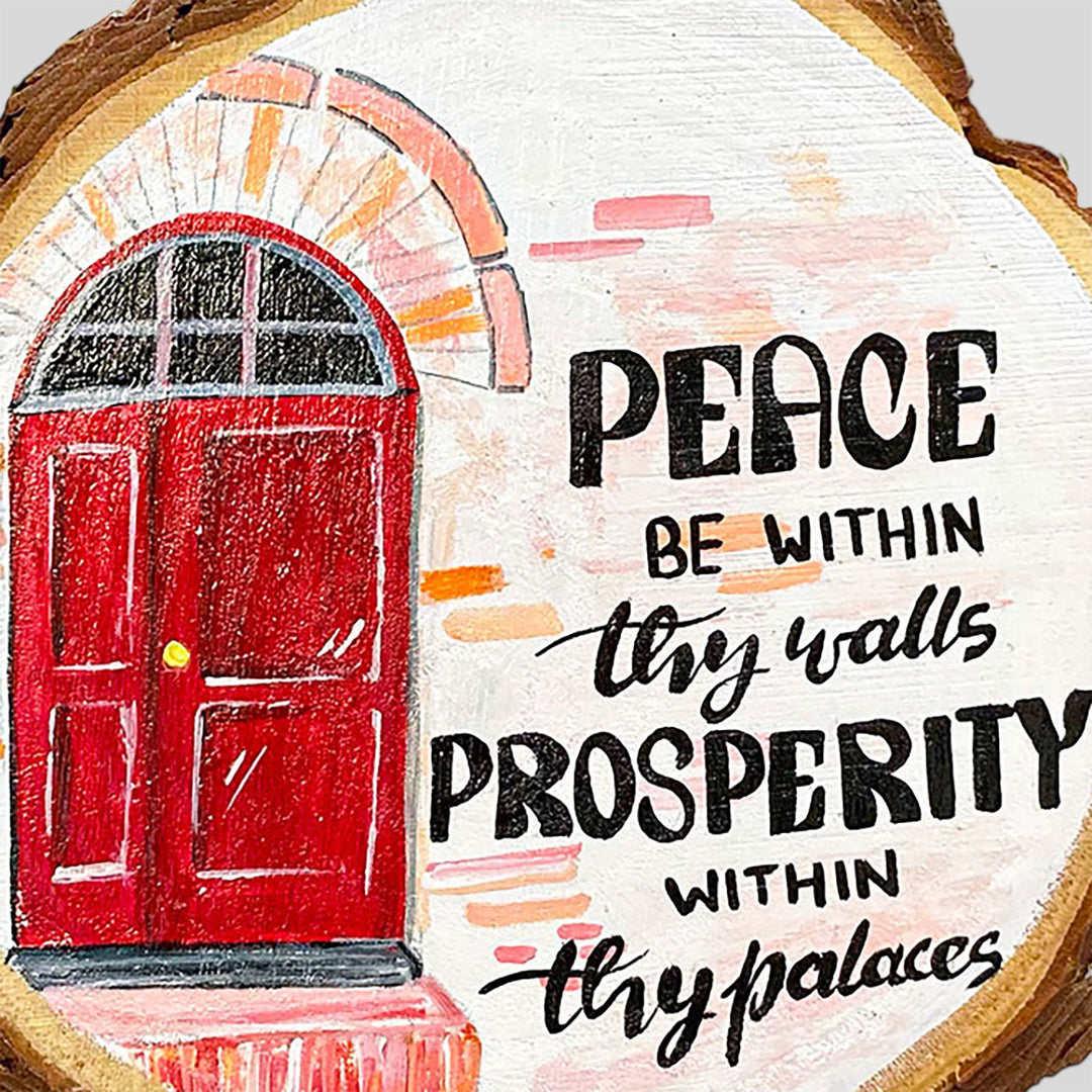 Personalized Hand-Painted Doorway Theme Wooden Decorative Plaque