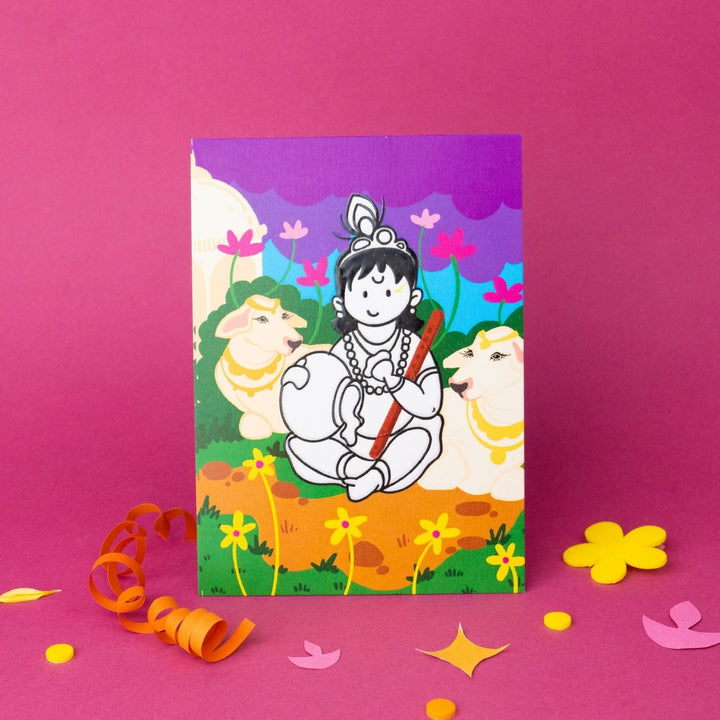 Handmade Colour Me - Divine Paper Cards | Set Of 6