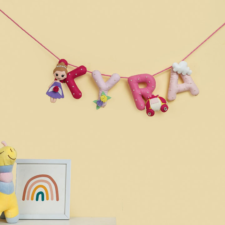 Handmade Personalized Felt Kids Bunting - Princess