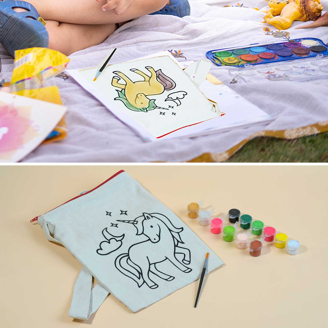 Handmade DIY Unicorn Sling Bag Craft DIY Kit | Set of 3