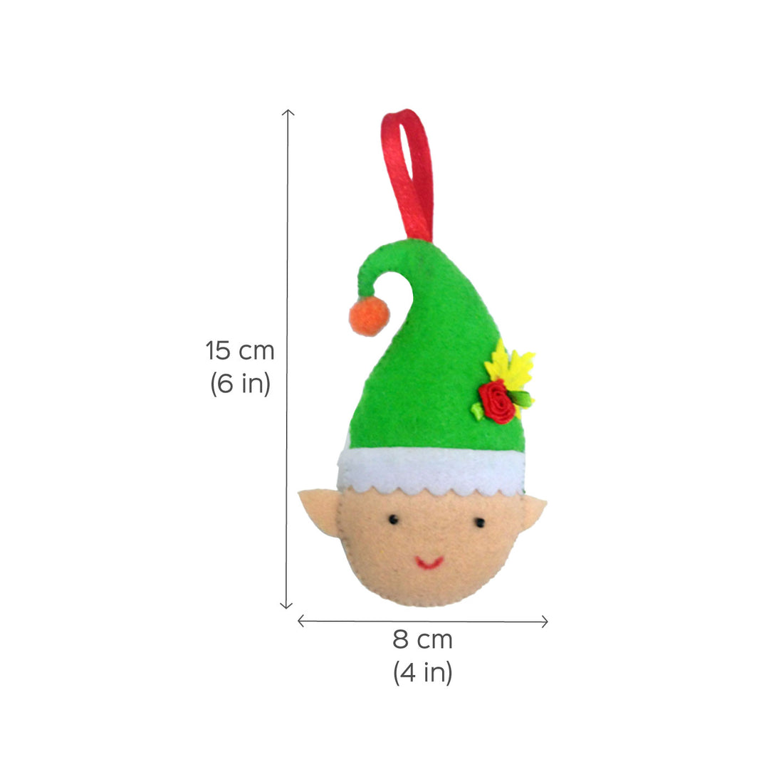 Handmade 3D Colourful Elf Felt Ornaments For Christmas Tree Decoration