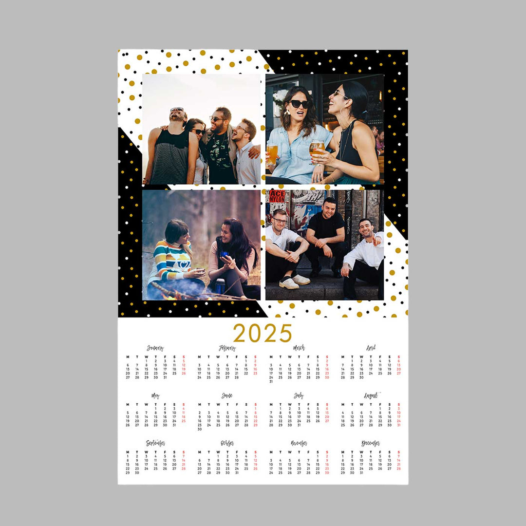 Photo Personalized Poster Glossy Finish 2025 Table Calender